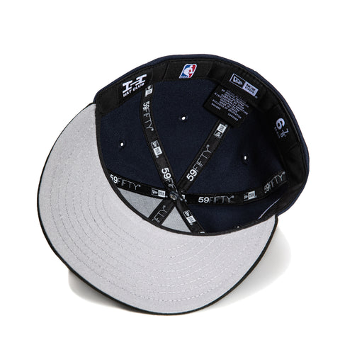 New Era 59Fifty Golden State Warriors 2025 All Star Game Patch Hat - Navy, Black, Metallic Gold