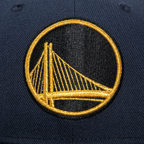 New Era 59Fifty Golden State Warriors 2025 All Star Game Patch Hat - Navy, Black, Metallic Gold