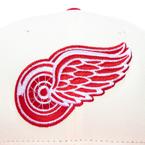 New Era 59Fifty Detroit Red Wings Final Season Patch Hat - White, Red