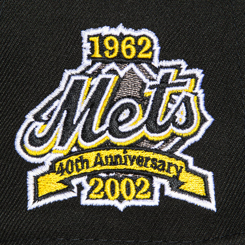 New Era 59Fifty Flight Pack New York Mets 40th Anniversary Patch Scope Hat - Black, Yellow