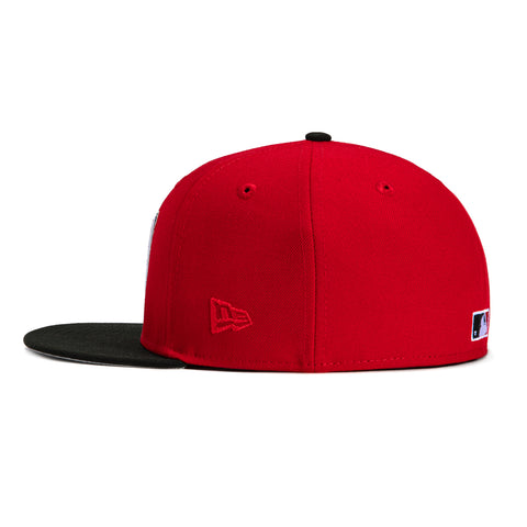 New Era 59Fifty Los Angeles Angels 50th Anniversary Patch Hat - Red, Black