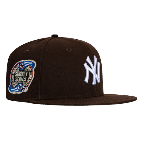 New Era 59Fifty New York Yankees Subway Series Patch Snapback Hat - Brown