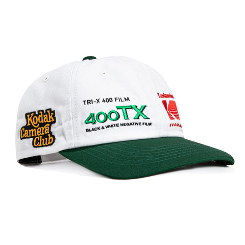 HUF x Kodak Snapback Relaxed Hat - White, Green