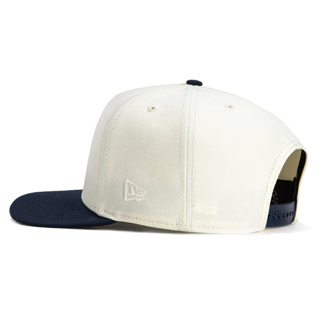 New Era 9Fifty A-Frame Los Angeles Dodgers 2024 World Series Champions Patch Snapback Hat - White, Navy