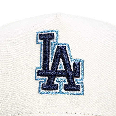 New Era 9Fifty A-Frame Los Angeles Dodgers 2024 World Series Champions Patch Snapback Hat - White, Navy