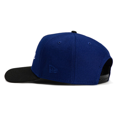 New Era 9Forty A-Frame Los Angeles Dodgers 2024 World Series Champions Patch Snapback Script Hat - Royal, Black