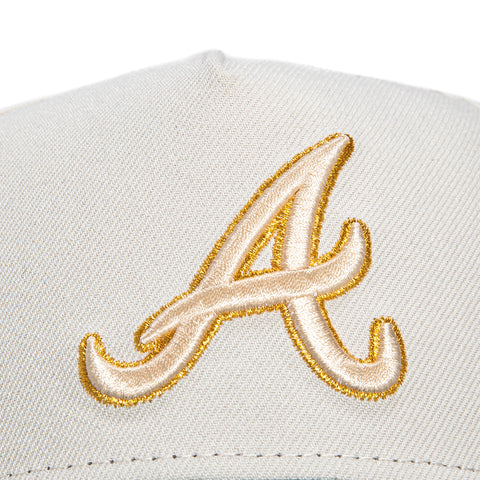 New Era 9Forty A-Frame Atlanta Braves 2025 All Star Game Patch Snapback Hat - Stone, Green