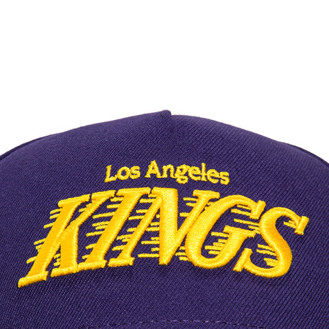 New Era 9Forty A-Frame Los Angeles Kings Snapback Word Hat - Purple, Gold