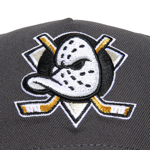 New Era 9Forty A-Frame Anaheim Ducks 2014 Stadium Series Patch Snapback Hat - Graphite, Maroon