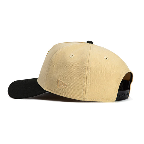 New Era 9Forty A-Frame Vegas Golden Knights 2024 Winter Classic Patch Snapback Hat - Tan, Black