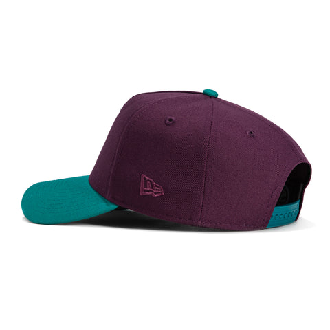 New Era 9Forty A-Frame Anaheim Ducks Snapback Hat - Maroon, Teal