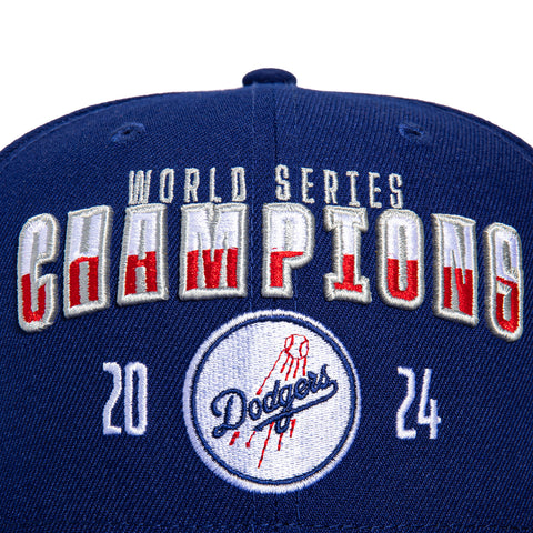 New Era 9Fifty A-Frame Los Angeles Dodgers 2024 World Series Champions Snapback Hat - Royal