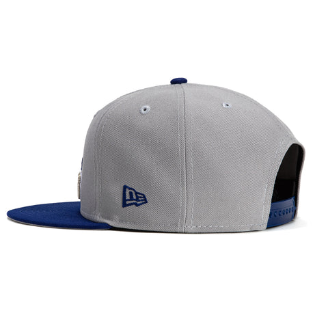 New Era 9Fifty A-Frame Los Angeles Dodgers 2024 World Series Champions Snapback Hat - Grey, Royal