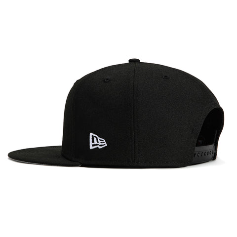 New Era 9Fifty A-Frame Los Angeles Dodgers 2024 World Series Champions Patch Snapback Hat - Black, White