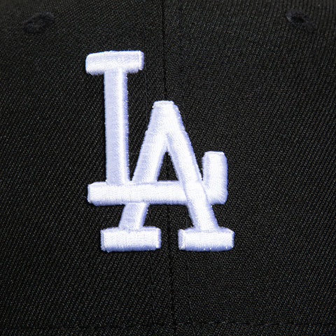 New Era 9Fifty A-Frame Los Angeles Dodgers 2024 World Series Champions Patch Snapback Hat - Black, White