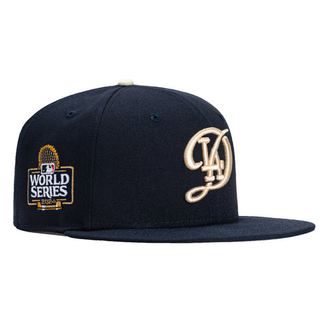 New Era 9Fifty Los Angeles Dodgers 2024 World Series Patch Snapback LAD Hat - Navy