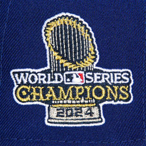 New Era 59Fifty Los Angeles Dodgers 2024 World Series Champions Patch Game Hat - Royal