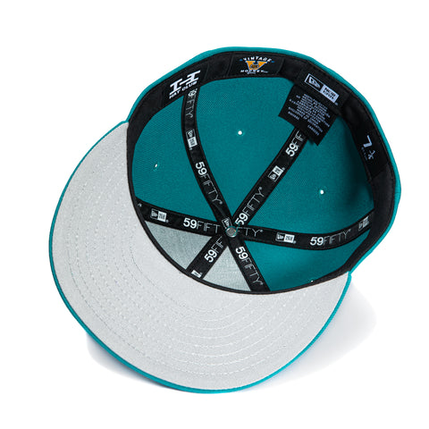 New Era 59Fifty San Jose Sharks Logo Patch Word Hat - Teal