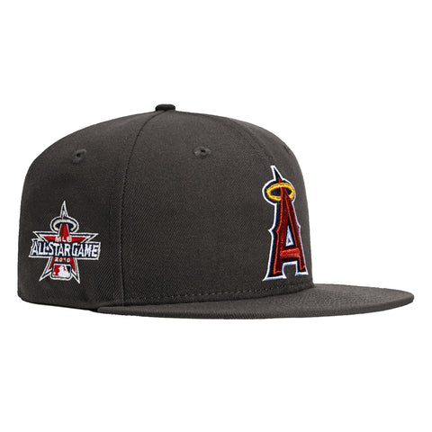 New Era 59Fifty Los Angeles Angels 2010 All Star Game Patch Hat - Graphite, Red, Metallic Gold