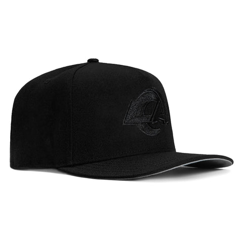 New Era 9Fifty A-Frame Los Angeles Rams Snapback Hat - Black, Black