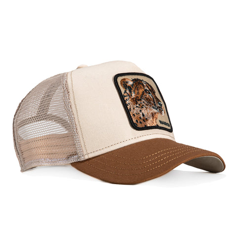 Goorin Bros Warrior Cheetah Adjustable Snapback Trucker Hat - Tan, Brown