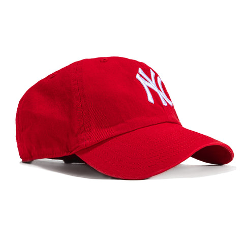 47 Brand New York Yankees Cleanup Adjustable Hat - Red, White