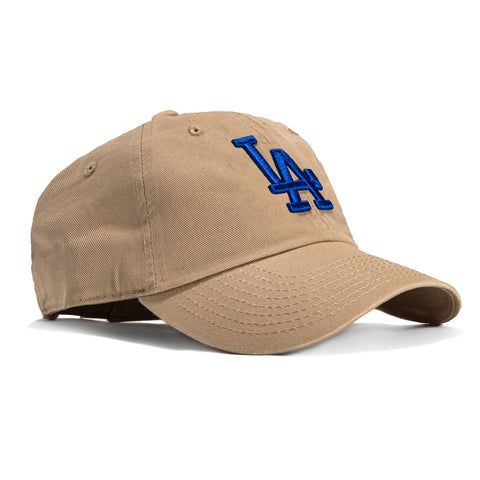 47 Brand Los Angeles Dodgers Cleanup Adjustable Hat - Khaki, Royal