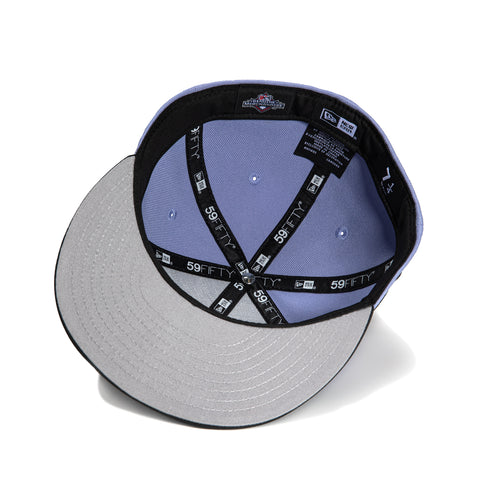 New Era 59Fifty Northwest Arkansas Naturals Raised Royal Patch Hat - Lavender, Black