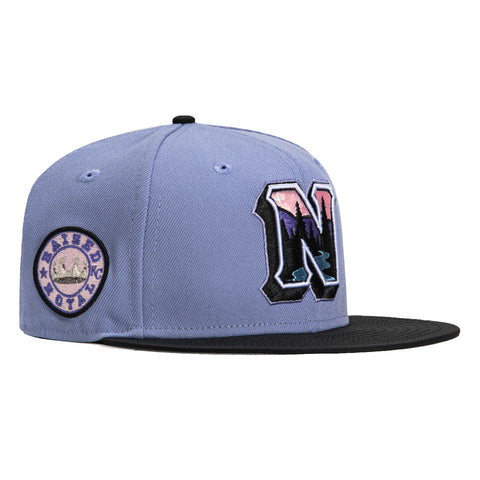 New Era 59Fifty Northwest Arkansas Naturals Raised Royal Patch Hat - Lavender, Black