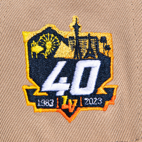 New Era 59Fifty Las Vegas Aviators 40th Anniversary Patch Hat - Khaki, Brown