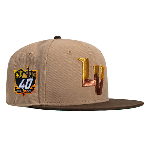 New Era 59Fifty Las Vegas Aviators 40th Anniversary Patch Hat - Khaki, Brown