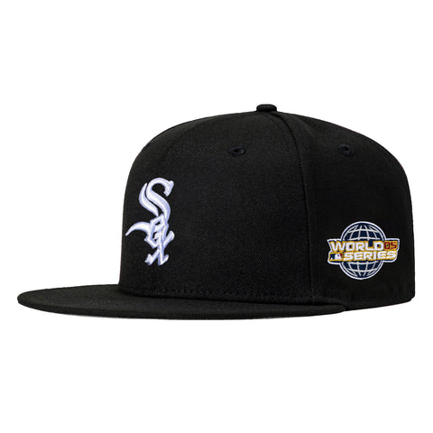 New Era 59Fifty Chicago White Sox 2005 World Series Patch Game Hat - Black