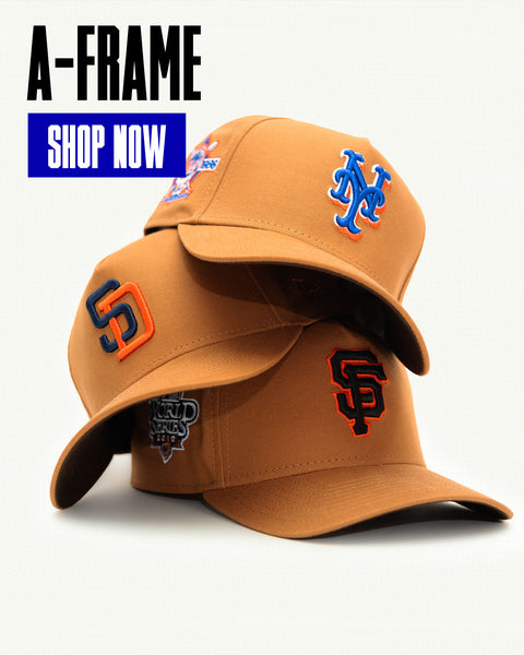 New Era San Francisco Giants Ancient Egypt 2000 Inaugural Hat Club Exclusive 59FIFTY Fitted Hat Khaki/Black/Royal Blue