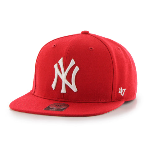 47 Brand Captain New York Yankees No Shot Snapback Hat - Red