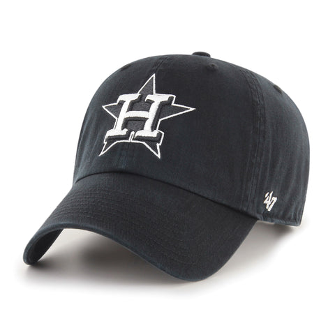 47 Brand Houston Astros Adjustable Cleanup Hat - Black