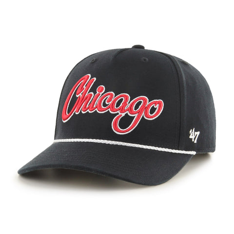 Chicago Bulls Light Blue Chicago Script Snapback Hat