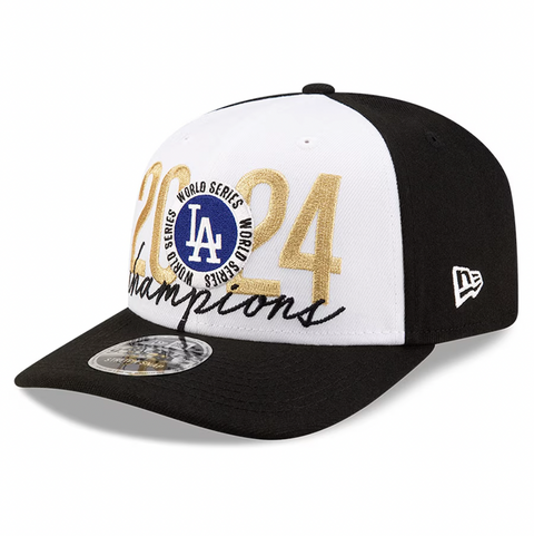 New Era 9Seventy Los Angeles Dodgers 2024 World Series Champions Locker Room Snapback Hat - Black, White