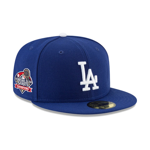 New Era 59Fifty Authentic Collection Los Angeles Dodgers 2024 World Series Champs Patch Hat - Royal