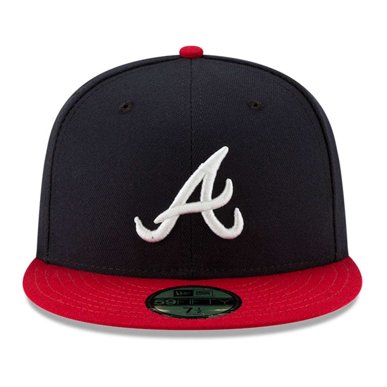 New Era 59Fifty Authentic Collection Atlanta Braves Home Hat - Navy, R