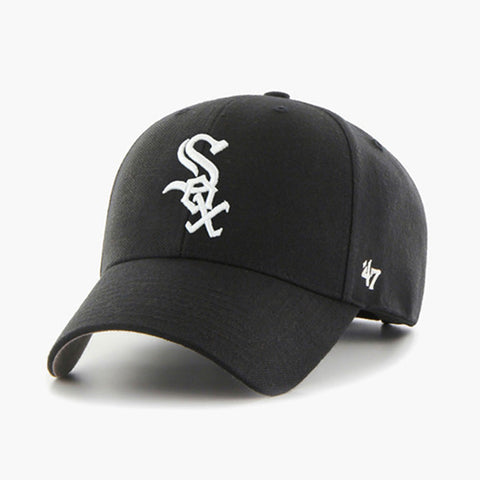47 Chicago White Sox Black MVP Adjustable Hat
