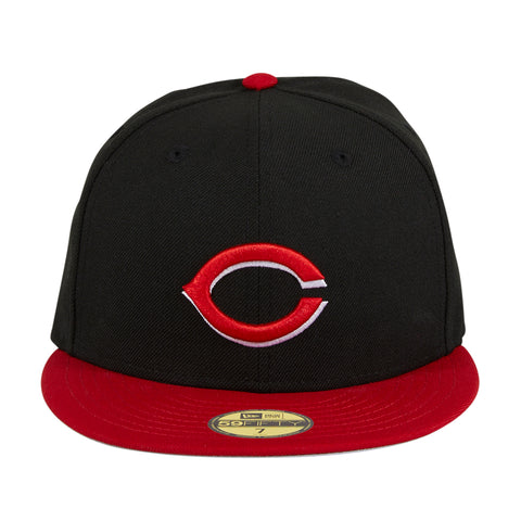 Cincinnati Reds New Era Black 2023 City Connect 59FIFTY Fitted Hat, 7 3/4 / Black