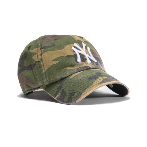 47 Brand New York Yankees Cleanup Adjustable Hat - Camo – Hat Club