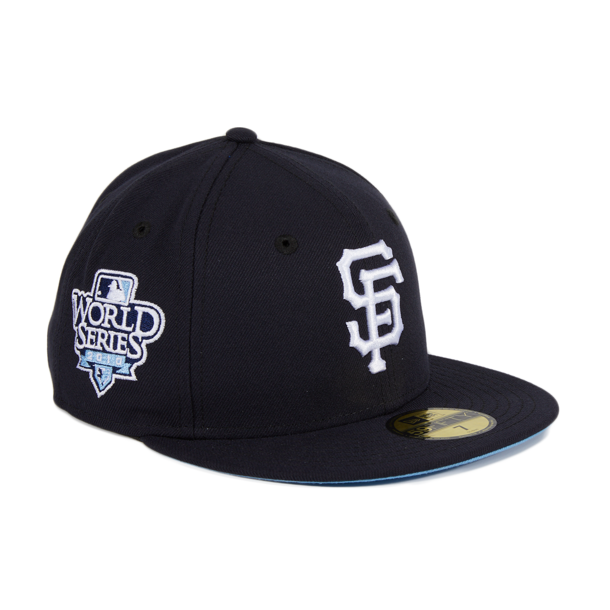 New Era San Francisco Giants Fuji 2010 World Series Patch Hat Club Exclusive 59Fifty Fitted Hat Grey/Black
