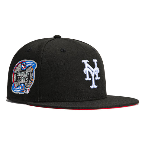 New Era x Hat Club New York Mets Subway Series Patch Red UV 59Fifty Fitted  Hat Black Men's - FW22 - US