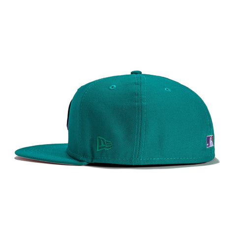 New Era 59Fifty Arizona Diamondbacks Inaugural Patch Pink UV D Hat - Teal