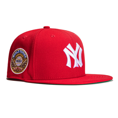 New Era 59Fifty New York Yankees 1923 World Series Patch Hat - Red, White