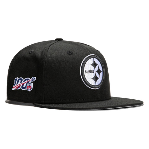 New Era Pittsburgh Steelers Script Black Edition 9Fifty Snapback Cap