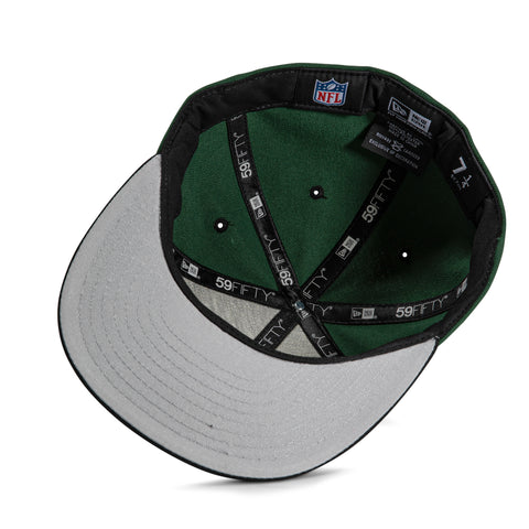 New York Jets New Era 50th Anniversary Patch 59FIFTY Fitted Hat - Black