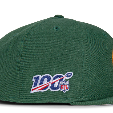 New Era 59Fifty Green Bay Packers 100th Anniversary Patch Hat - Green – Hat  Club