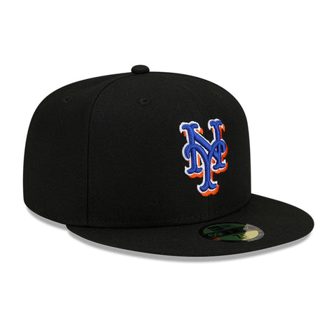 HAT CLUB New Era NEW YORK Mets HAT ALL STAR GAME PATCH METS BLACK HAT BLUE  UV 